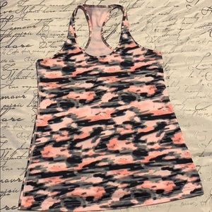 Lululemon pink camo tank top